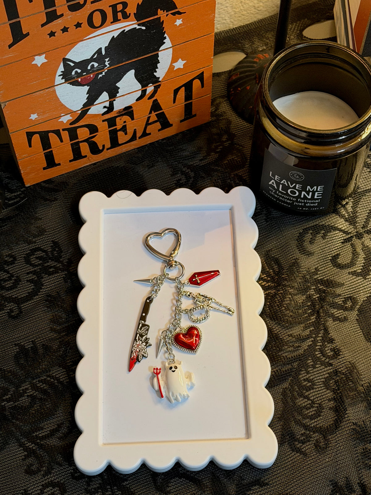Ghostie Silver Charm