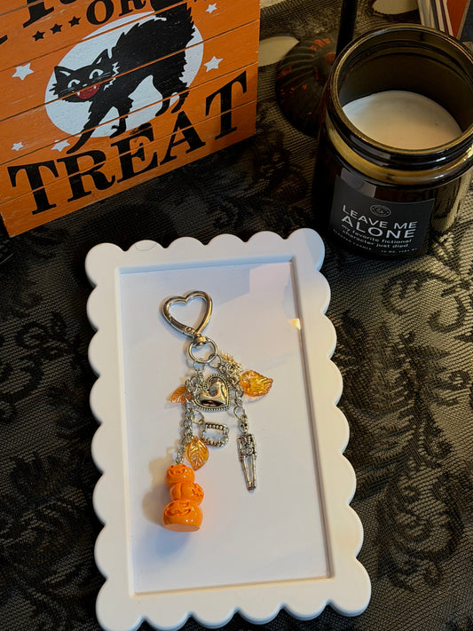 Pumpkin Silver Charm