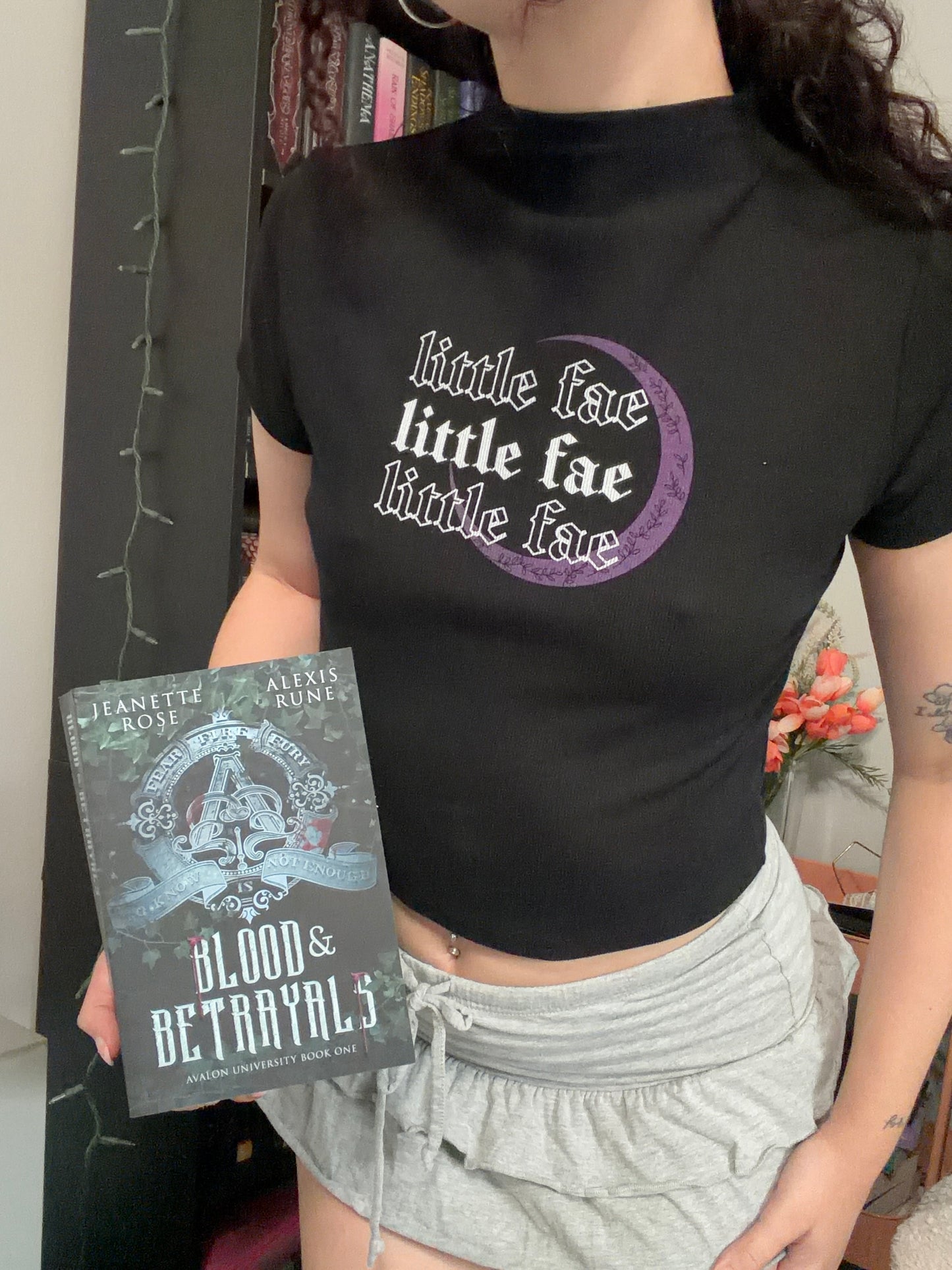 Little Fae Mock Neck T-Shirt