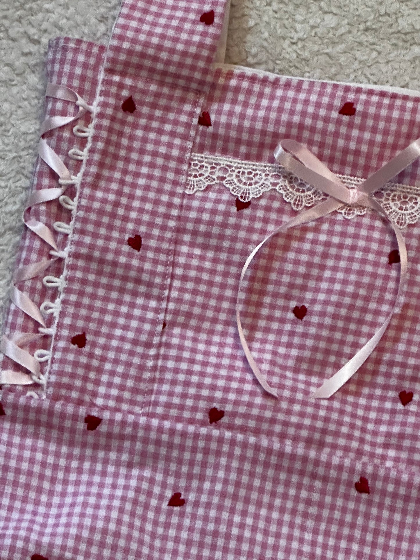 Pink Gingham Tote Bag