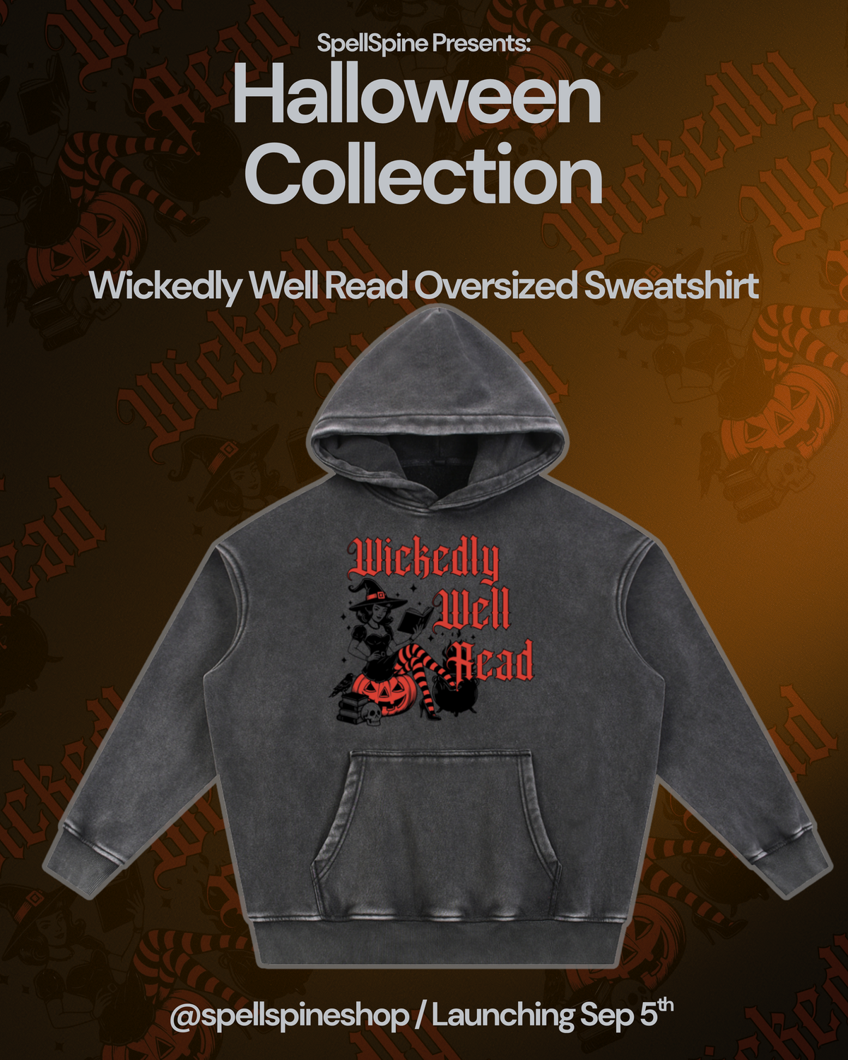 Wickedly Well Read Oversize Hoodie