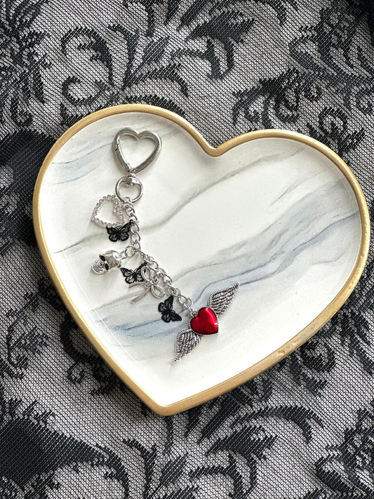 Winged Love Kindle Charm