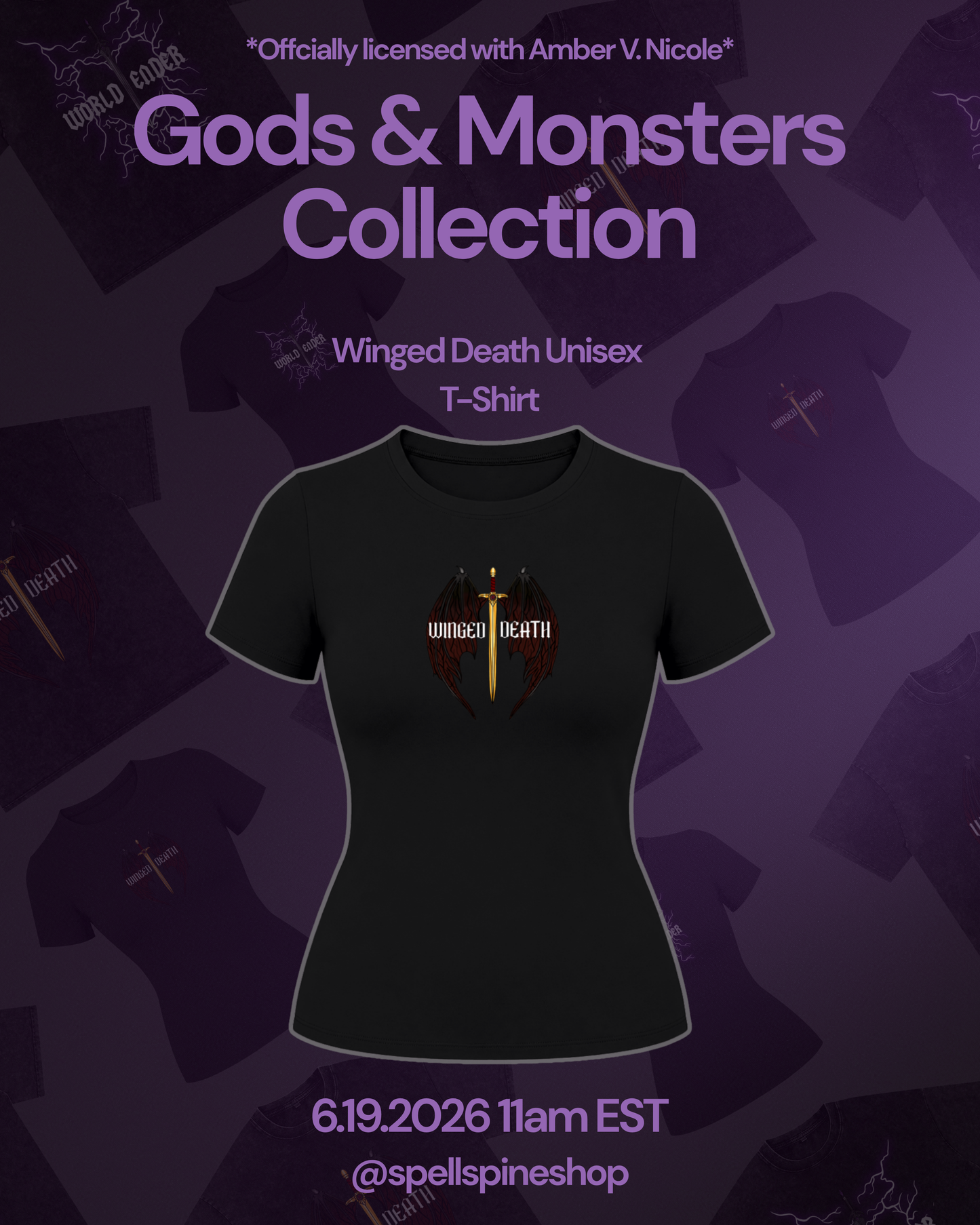 Winged Death Slim Fit T-Shirt