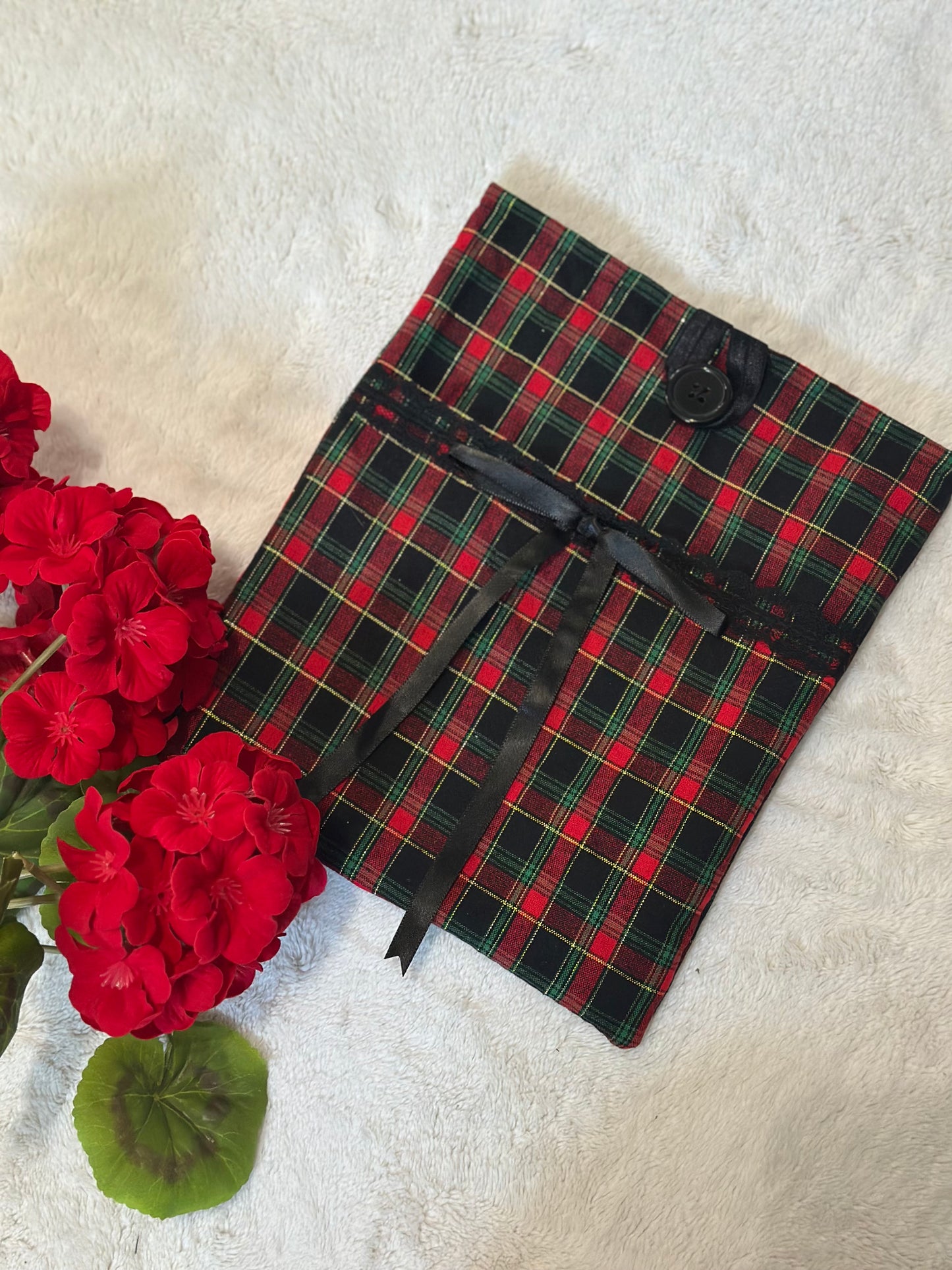 Holiday Tartan Book Sleeve