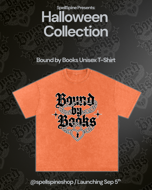 Bound by Books Orange Unisex T-Shirt