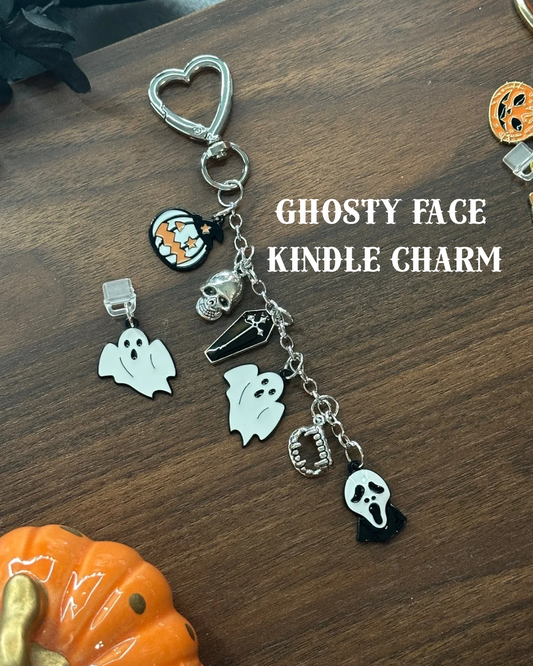 Ghosty Face Kindle Charm