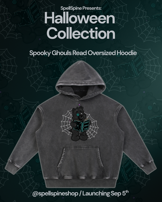 Spooky Ghouls Read Oversize Hoodie