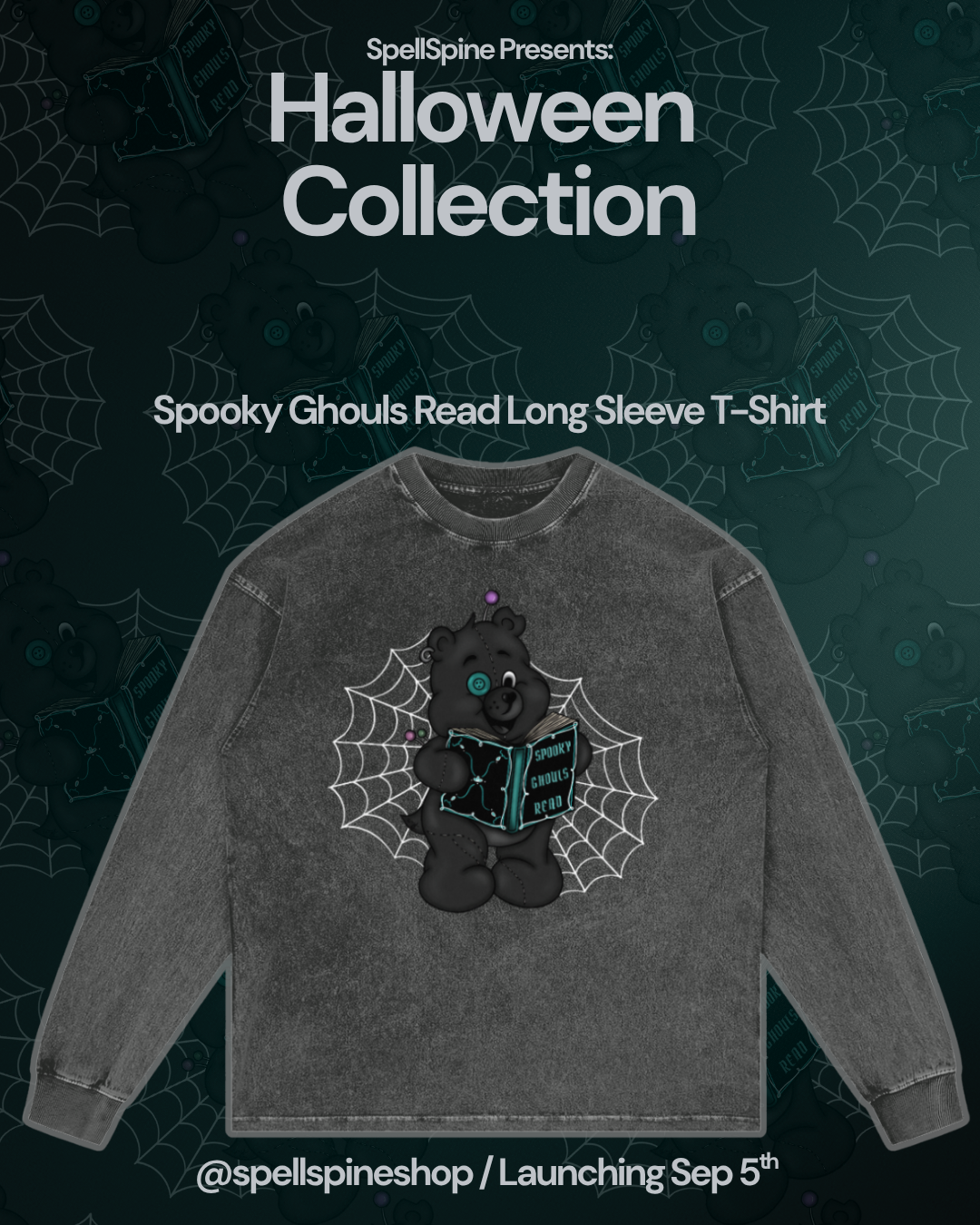 Spooky Ghouls Read Long Sleeve T-Shirt