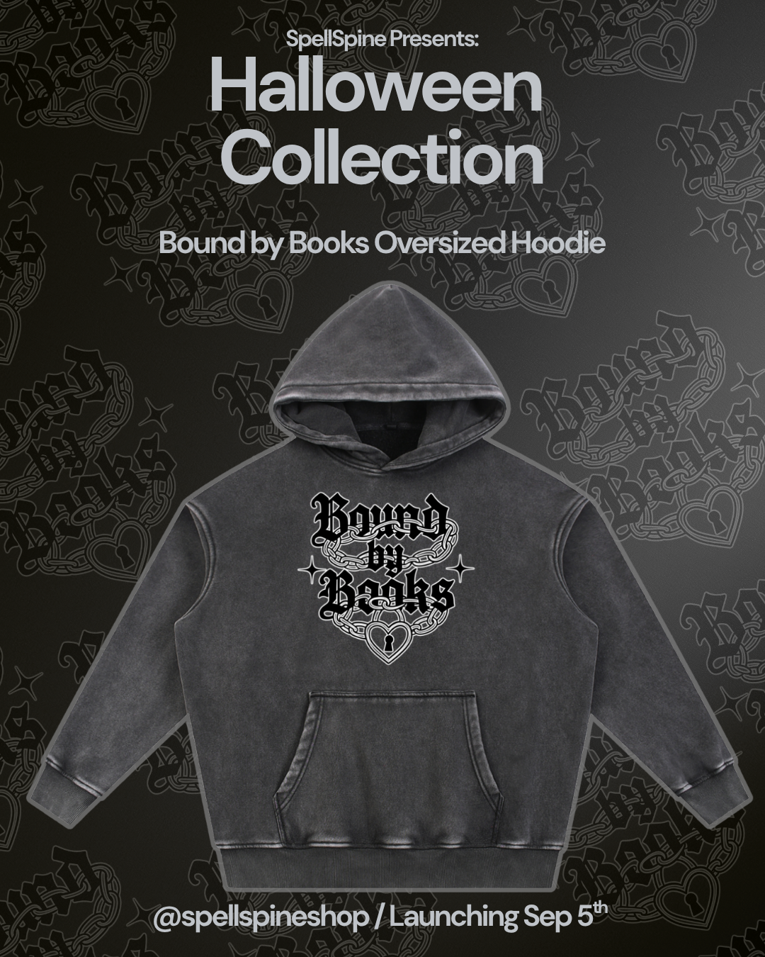 Bound by Books Oversize Hoodie