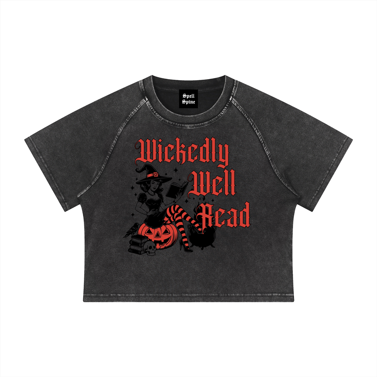 Wickedly Well Read Crop T-Shirt